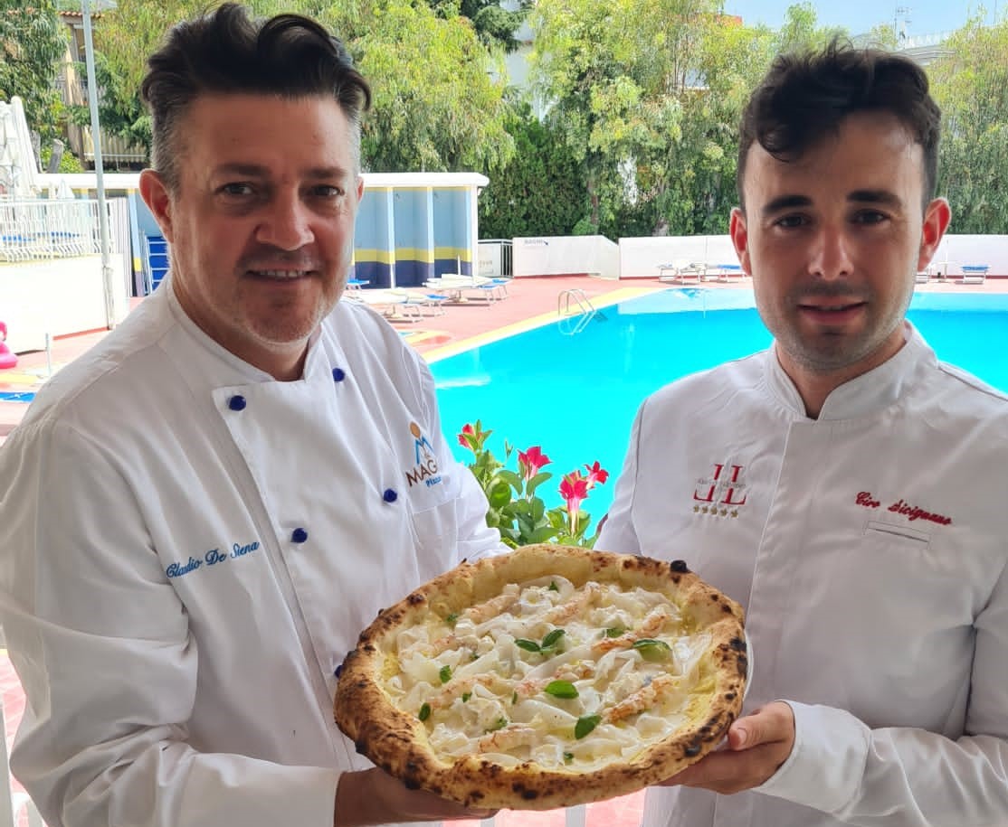 Claudio De Siena e Ciro Sicignano con la nuova pizza I Love Lorelei