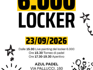 Locandina evento InPost con informazioni sul live painting e torneo di padel a Napoli